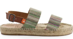 Abarca Shoes Alpargatas De Verano^Pascale Mayoral Verde Sandalias De Yute