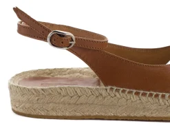 Abarca Shoes Alpargatas De Verano^Sandalias De Yute Piel Menorca Camel