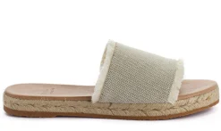 Abarca Shoes Alpargatas De Verano^Sandalias De Yute Santorini Unisex Color Kaki