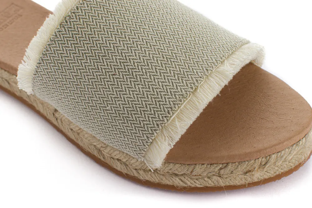 Abarca Shoes Sandalias Yute^Sandalias De Yute Santorini Unisex Color Kaki