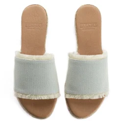 Abarca Shoes Sandalias Yute^Sandalias De Yute Santorini Unisex Color Celeste