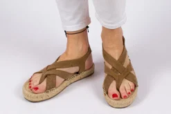 Abarca Shoes Sandalias Yute^Sandalias De Yute Terra Formentera Cuero