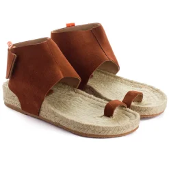 Abarca Shoes Alpargatas De Verano^Sandalias Piel Ibiza Marron