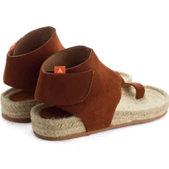 Abarca Shoes Alpargatas De Verano^Sandalias Piel Ibiza Marron