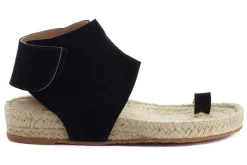 Abarca Shoes Alpargatas De Verano^Sandalias Piel Ibiza Negro