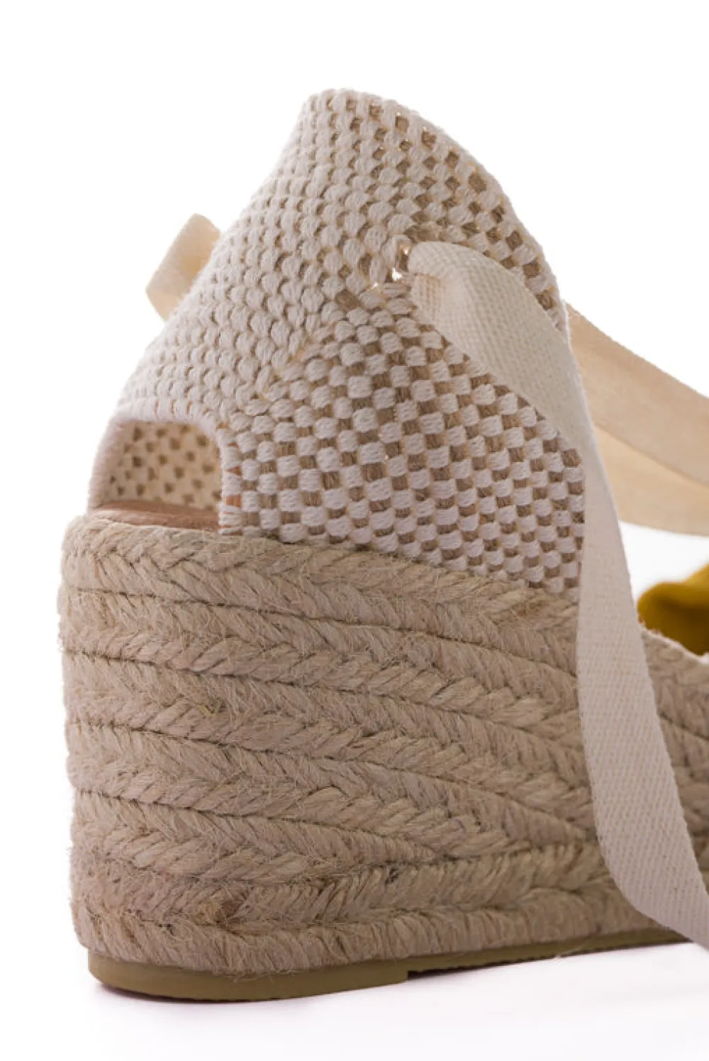 Abarca Shoes Alpargatas De Verano^Sicilia Cuna Cinta Piel Amarillo